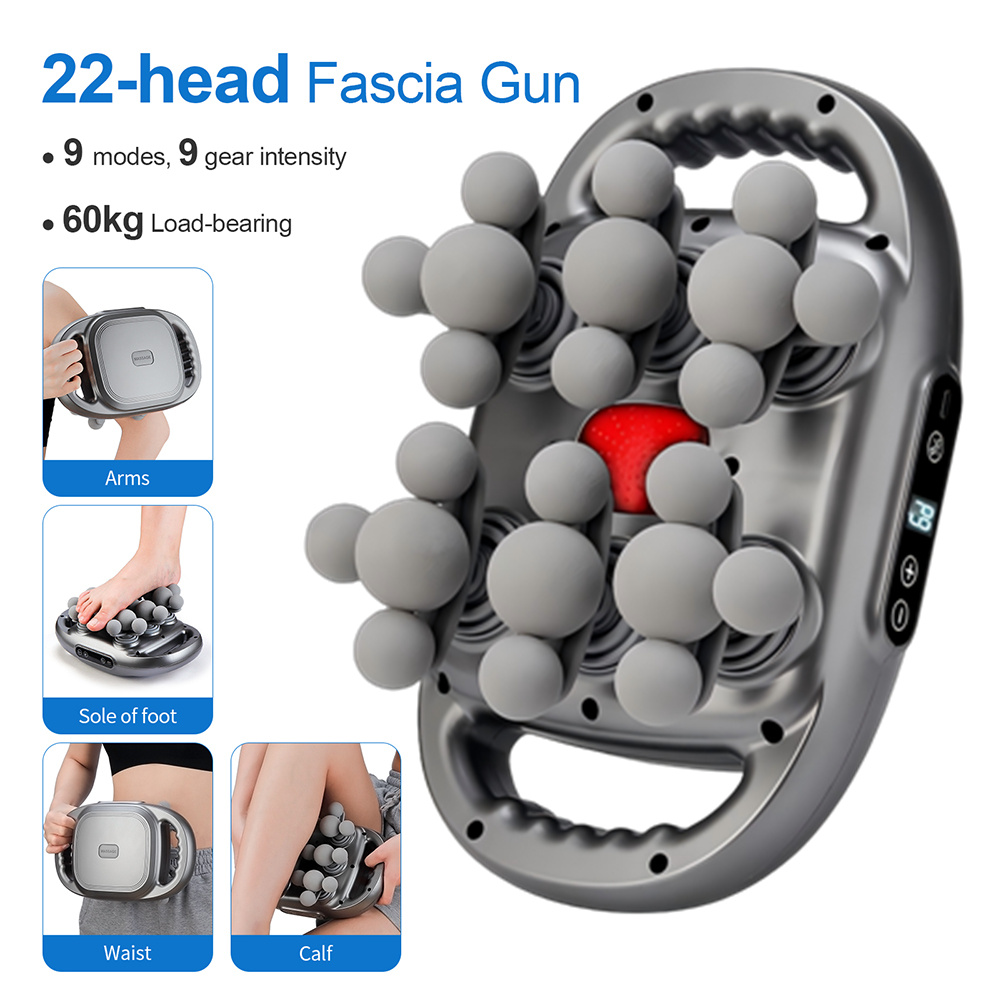 Health Wellness - 22-Head Fascia Gun High-Frequency Vibration Body