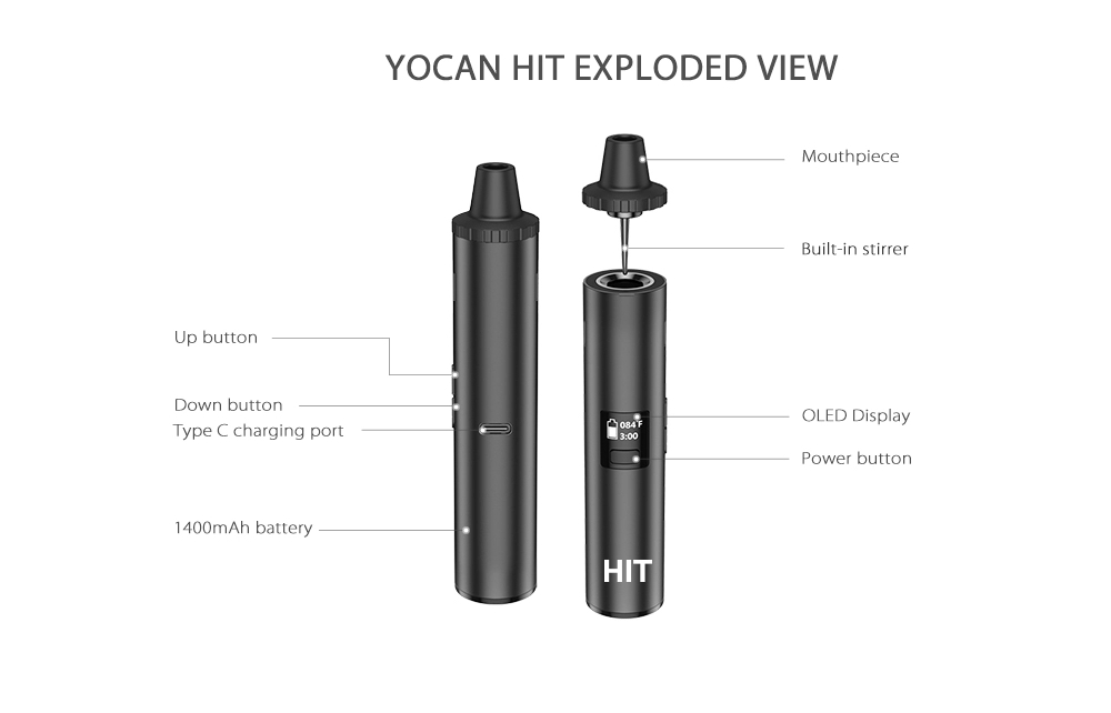 Original Yocan Hit Dry Herb Va - огляд і ціна Dried Herbs
