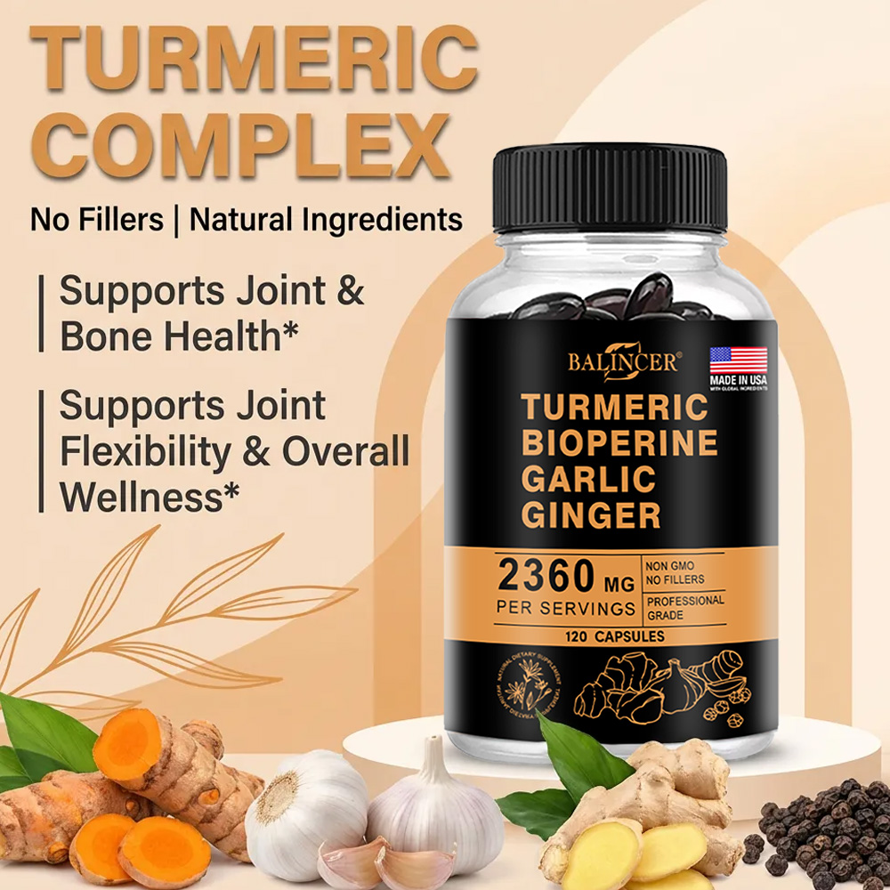 Turmeric Ginger Capsules 2360m - огляд і ціна Ginger Tea