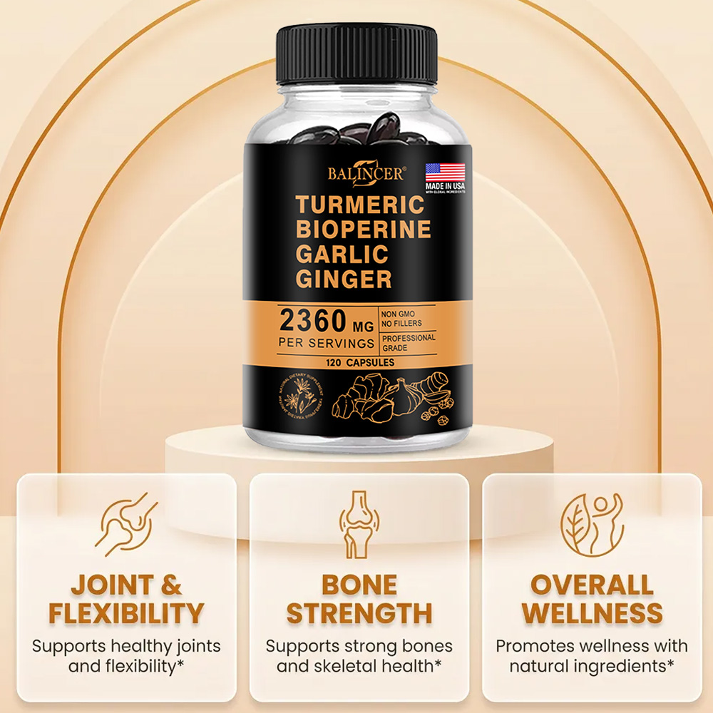 Turmeric Ginger Capsules 2360m - огляд і ціна Ginger Tea