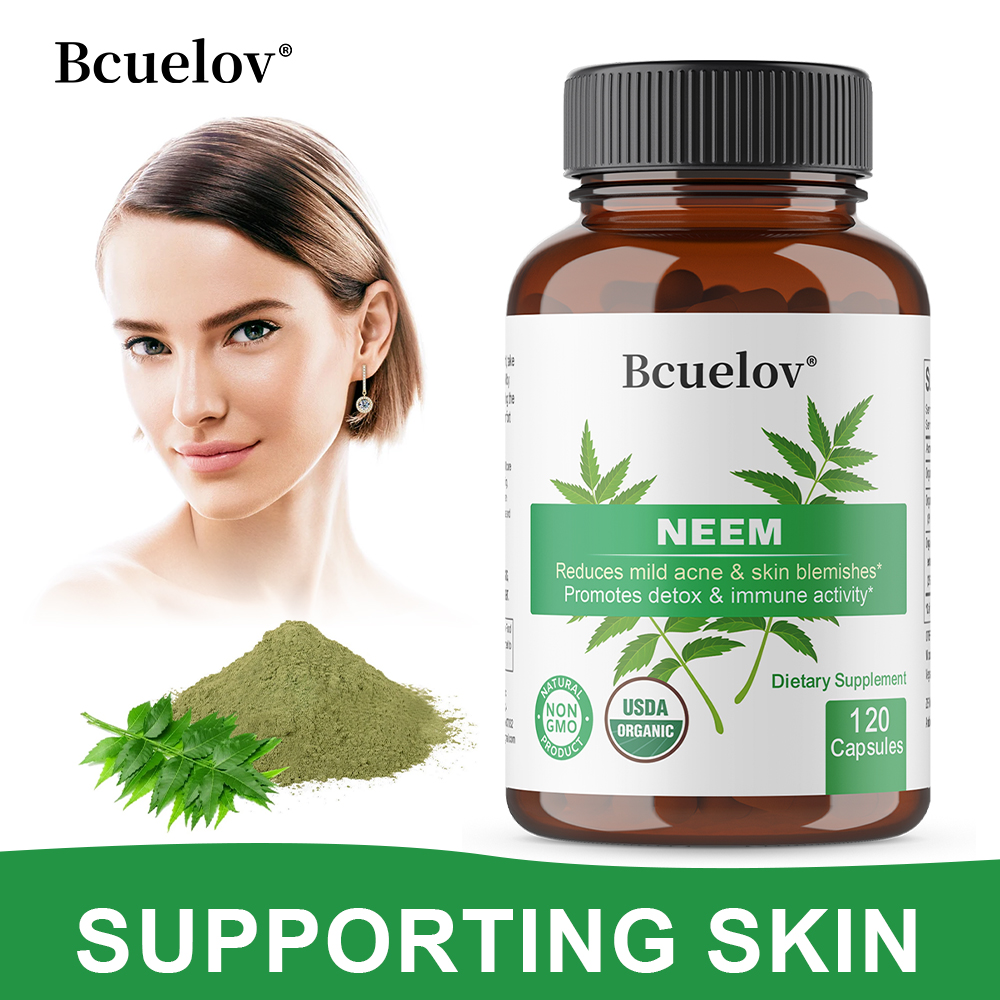 Organic Neem Leaf Capsules, He - огляд і ціна Herbal Supplement