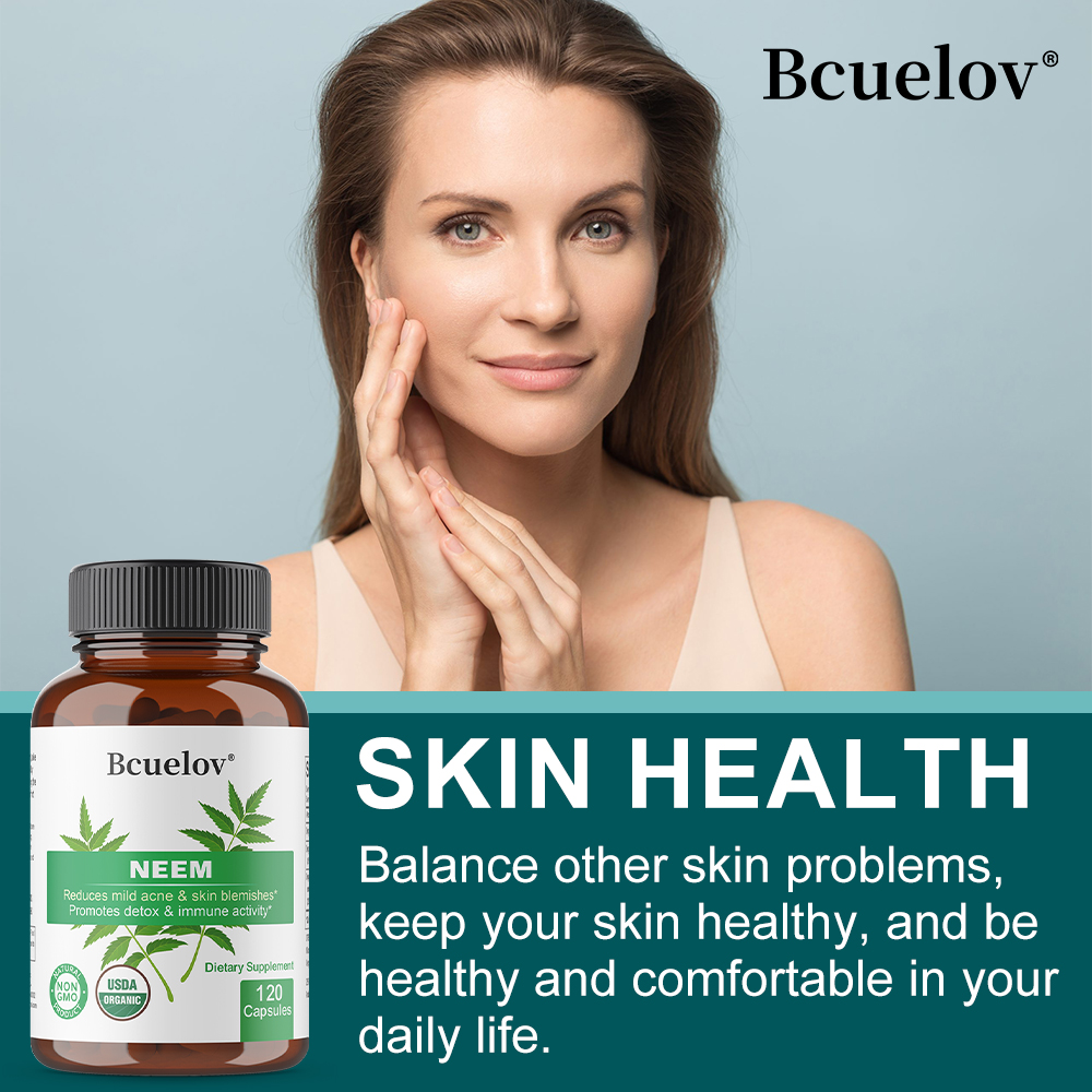 Organic Neem Leaf Capsules, He - огляд і ціна Herbal Supplement