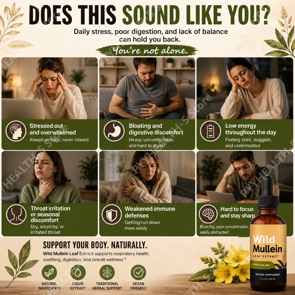 Wild Mullein Leaf Drops with G - огляд і ціна Herbal Supplement