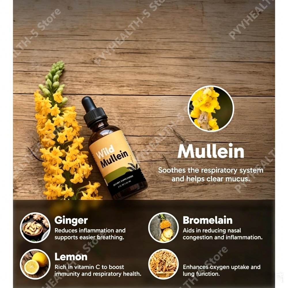 Wild Mullein Leaf Drops with G - огляд і ціна Herbal Supplement