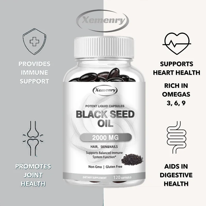 Vegan Black Seed Oil Capsules  - огляд і ціна Herbal Supplement