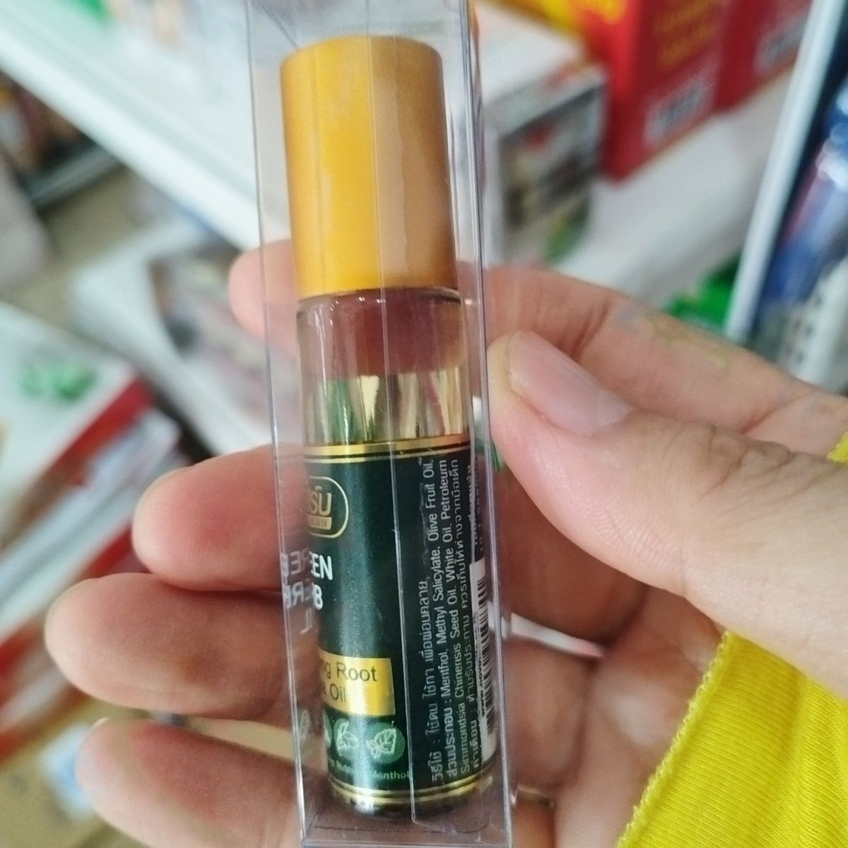 Thai Mint Ginseng Roll On Herb - огляд і ціна Ginger Tea