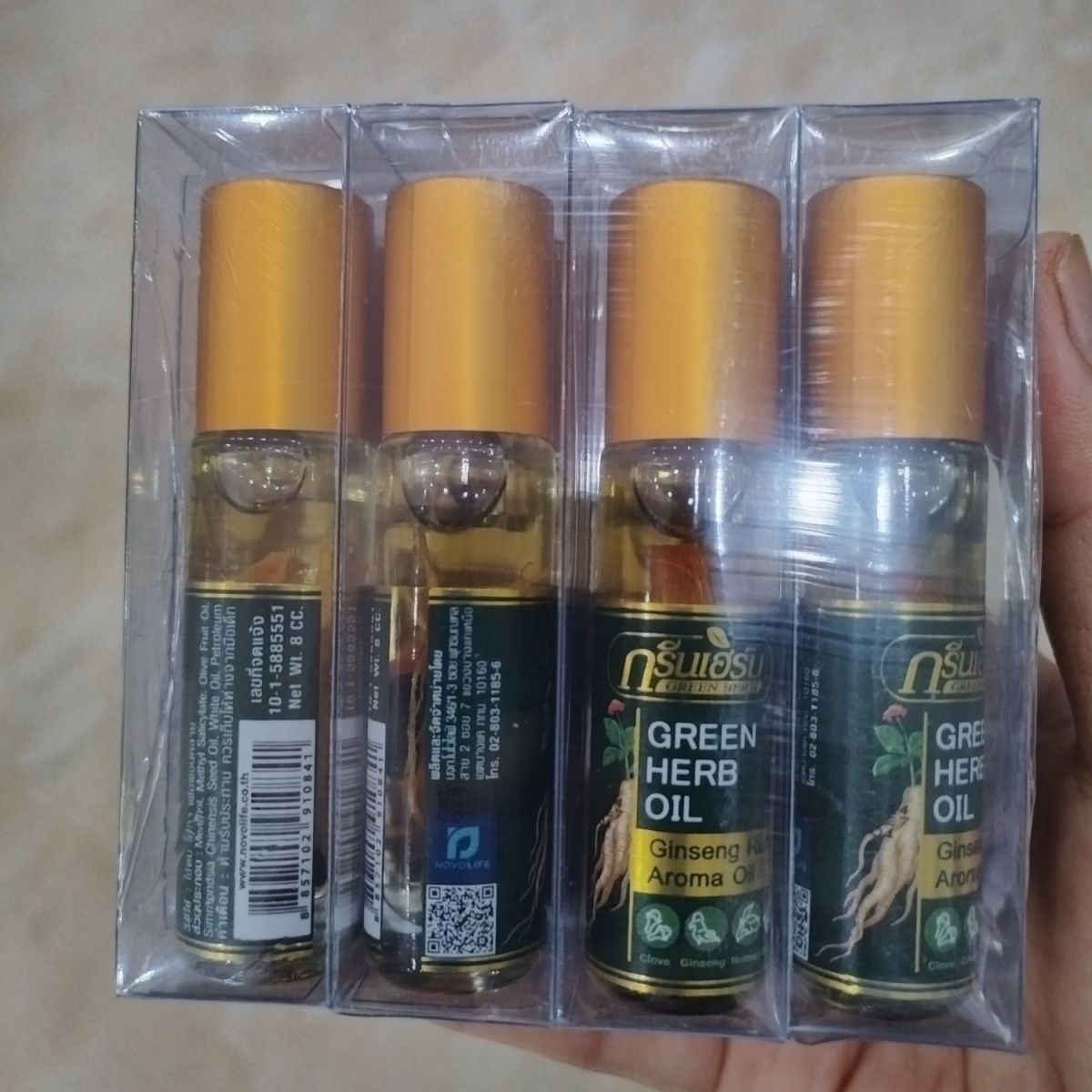 Thai Mint Ginseng Roll On Herb - огляд і ціна Ginger Tea
