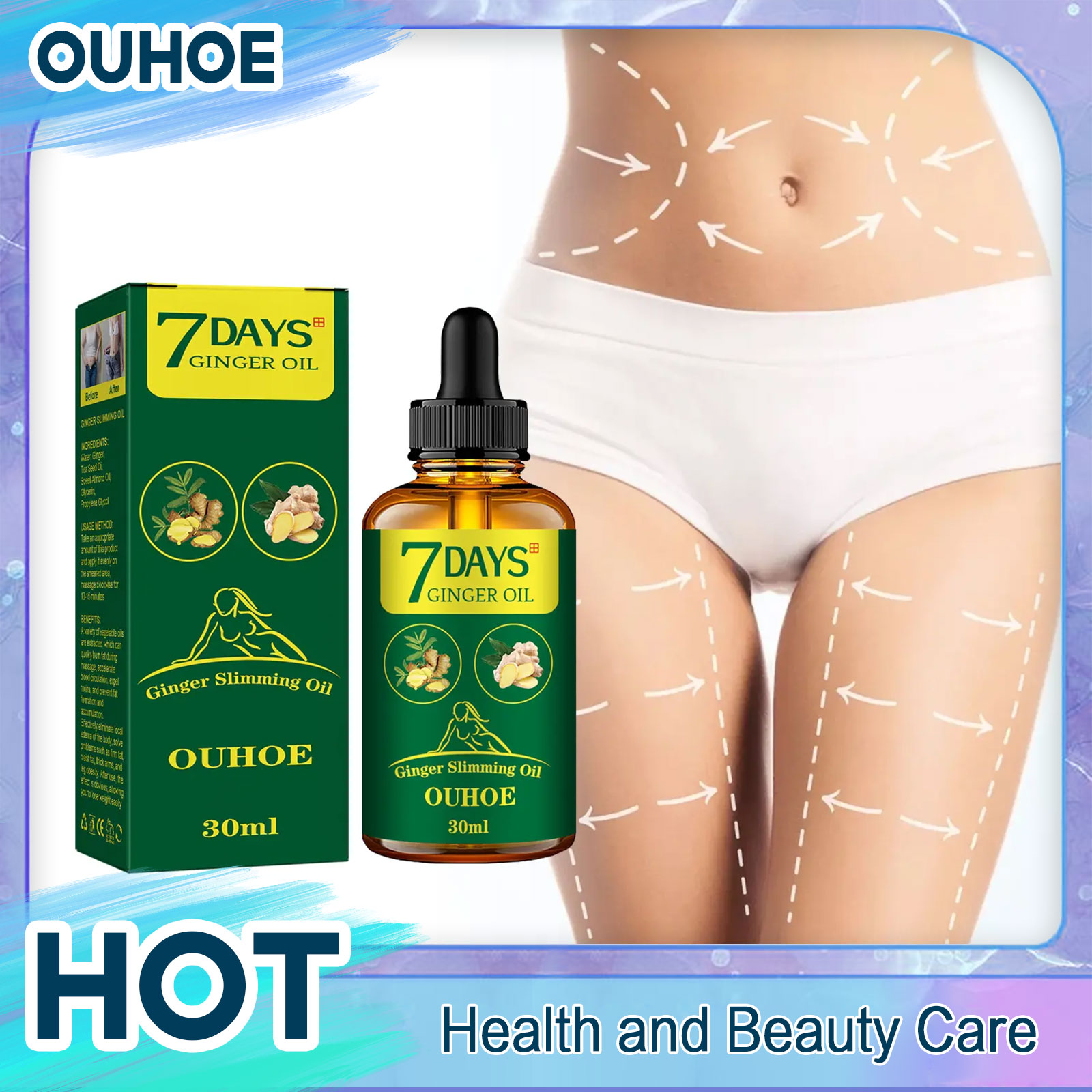 Ginger Slimming Oil Fast Burni - огляд і ціна Ginger Tea