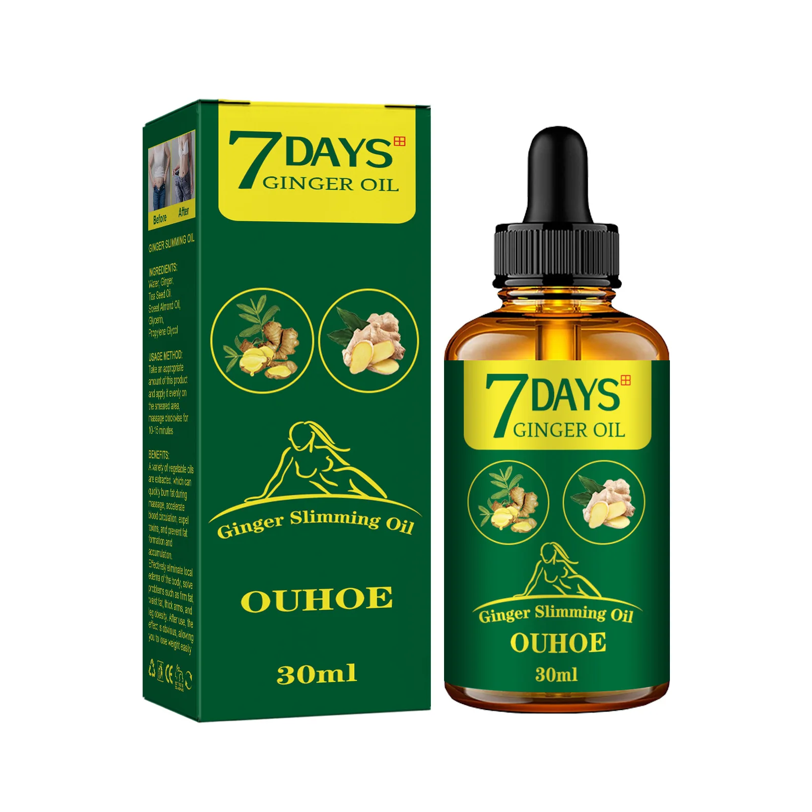 Ginger Slimming Oil Fast Burni - огляд і ціна Ginger Tea