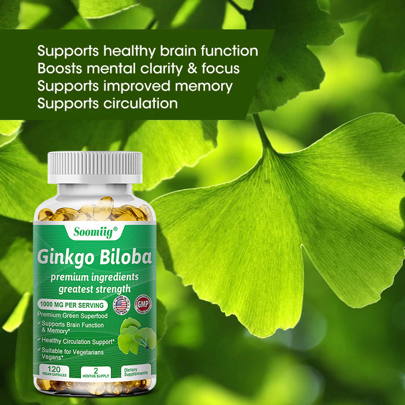 Ginko Biloba Capsules - Brain  - огляд і ціна Ginger Tea
