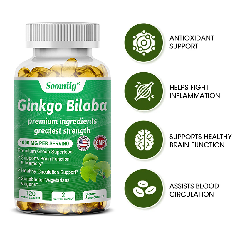 Ginko Biloba Capsules - Brain  - огляд і ціна Ginger Tea