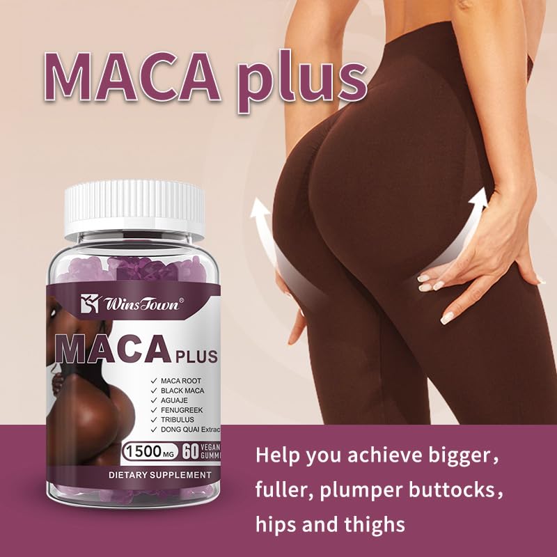 Maca Plus Gummies, Hip Butt Gu - огляд і ціна Herbal Supplement