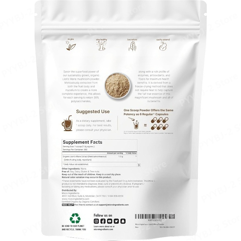 Organic Lion’s Mane Mushroom P - огляд і ціна Chamomile Tea