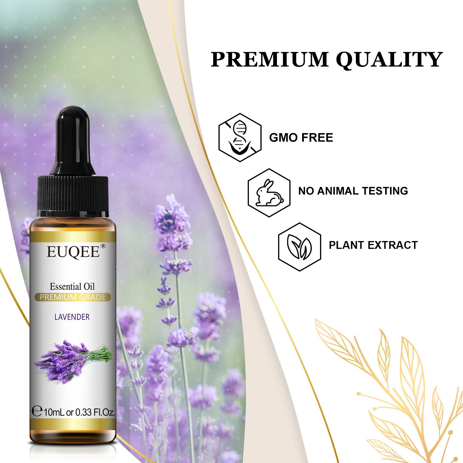 EUQEE 10ml Pure Natural Essent - огляд і ціна Lavender Oil