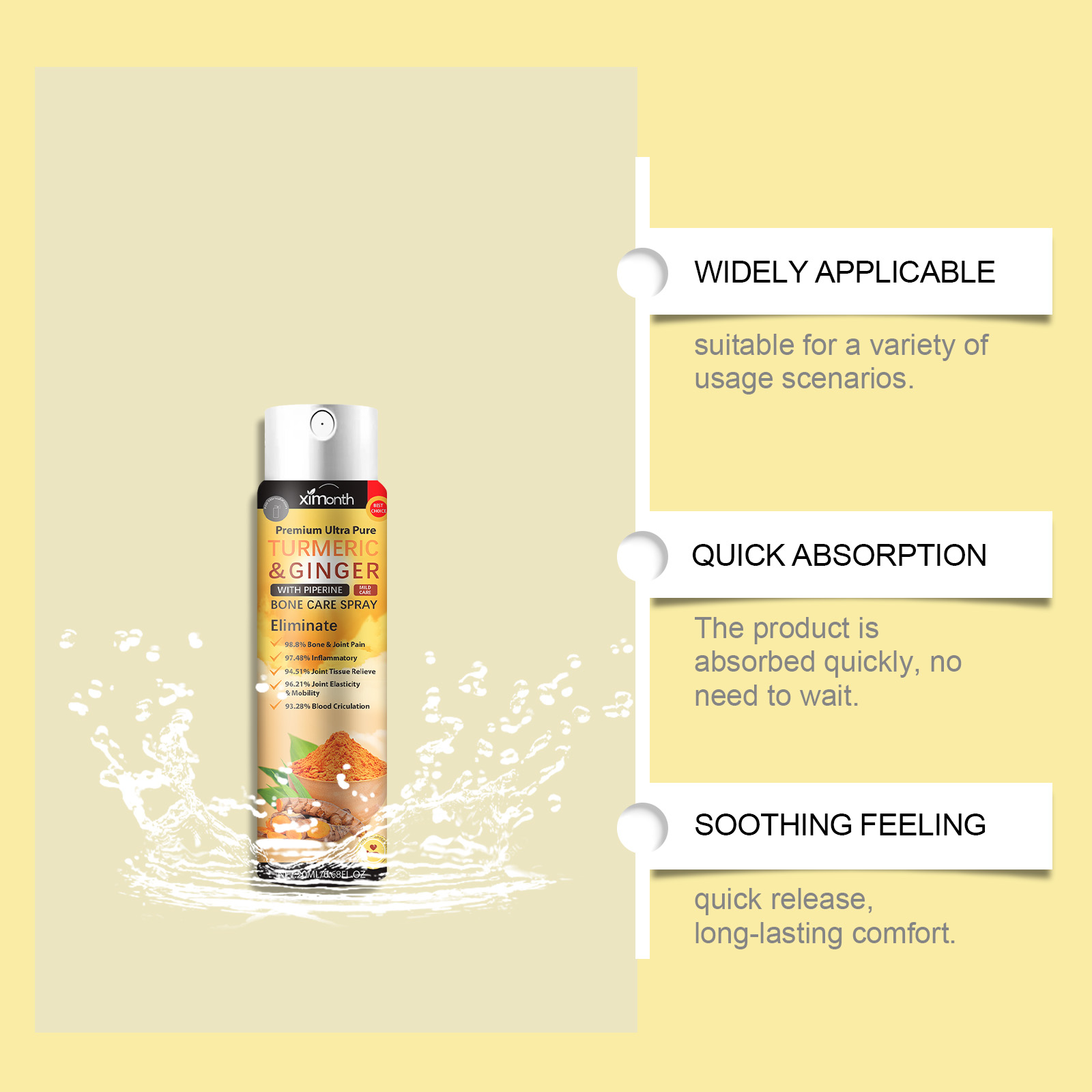 Turmeric Joint Soothing Spray, - огляд і ціна Turmeric