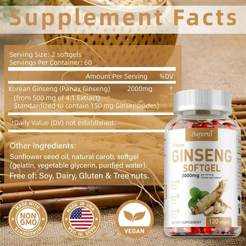Red Panax Ginseng Capsules - f - огляд і ціна Ginger Tea