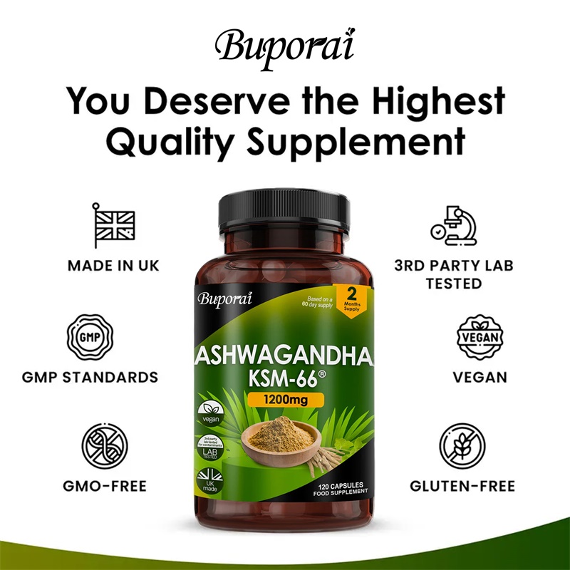 Ashwagandha KSM-66 1200mg - Su - огляд і ціна Herbal Supplement