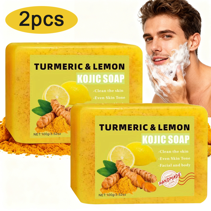 2PCS Turmeric Citric Acid Soap - огляд і ціна Turmeric